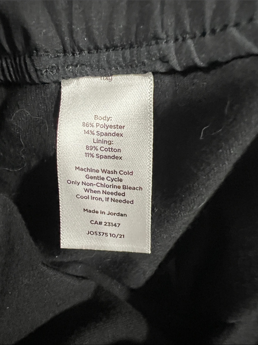 Talbots Black Elastic Waist Skort - Picture 4 of 9